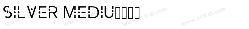 Silver Mediu字体转换